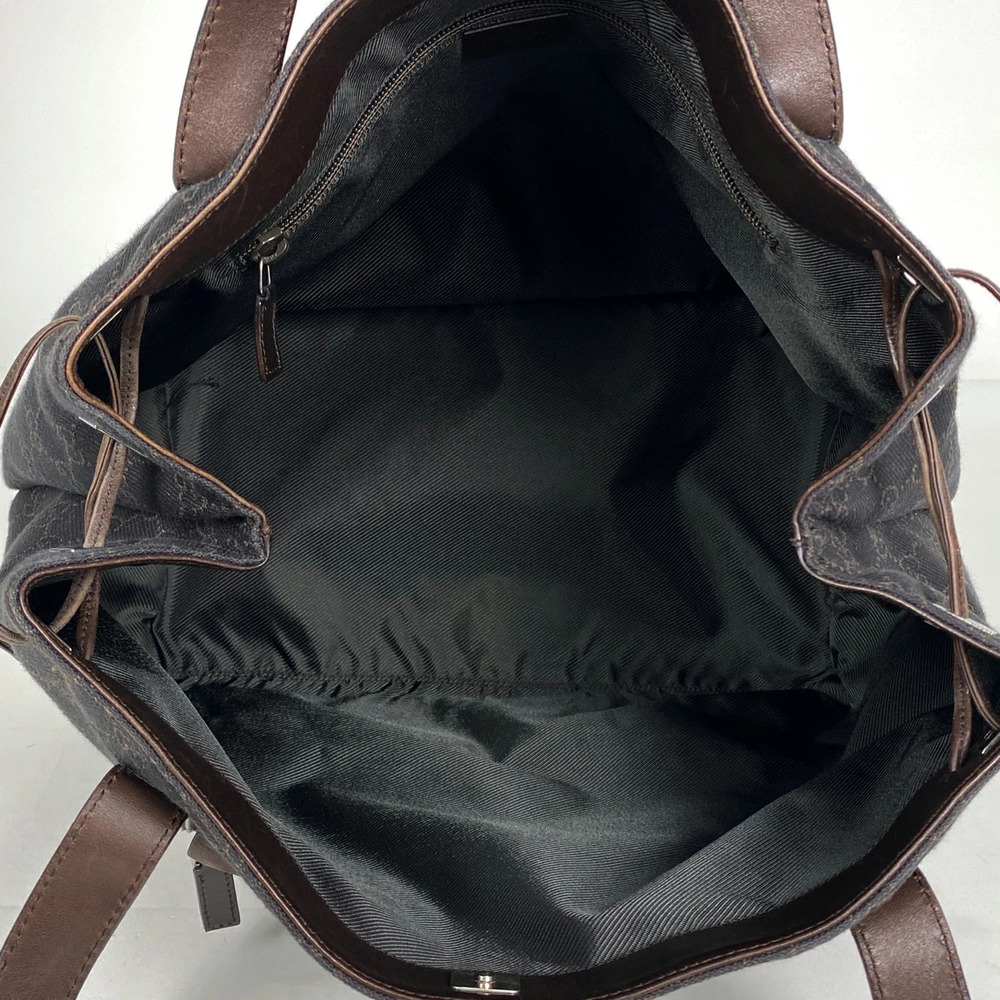 Gucci GG tote bag shoulder canvas dark brown - Picture 7 of 7